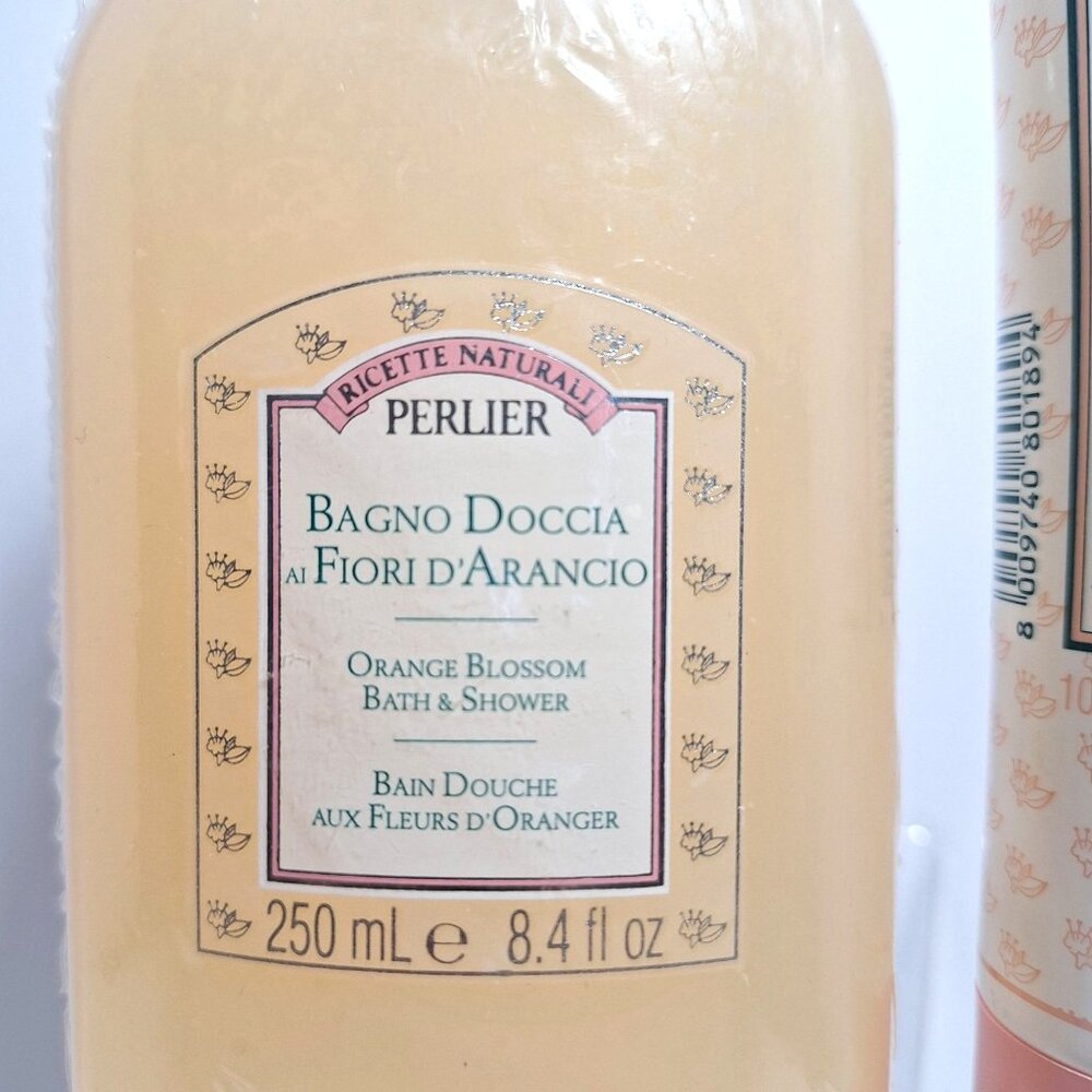 Perlier Orange Blossom Bath & Shower Gel 8.4 oz & Hand Cream 3.4 oz Sealed - Picture 2 of 10